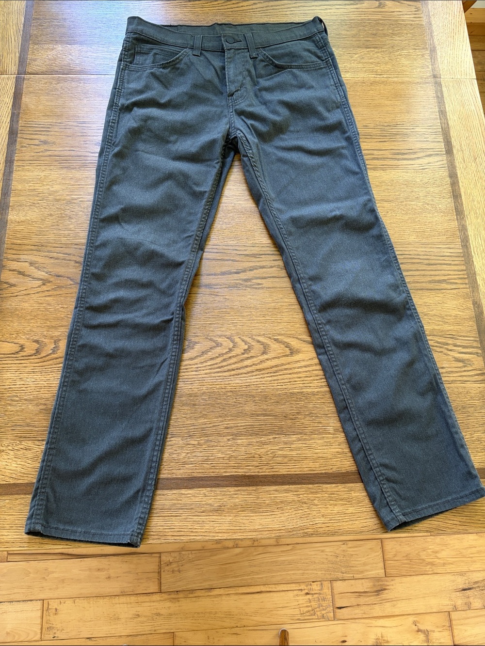 Levi's Men's Straight Jeans in Charcoal Gray